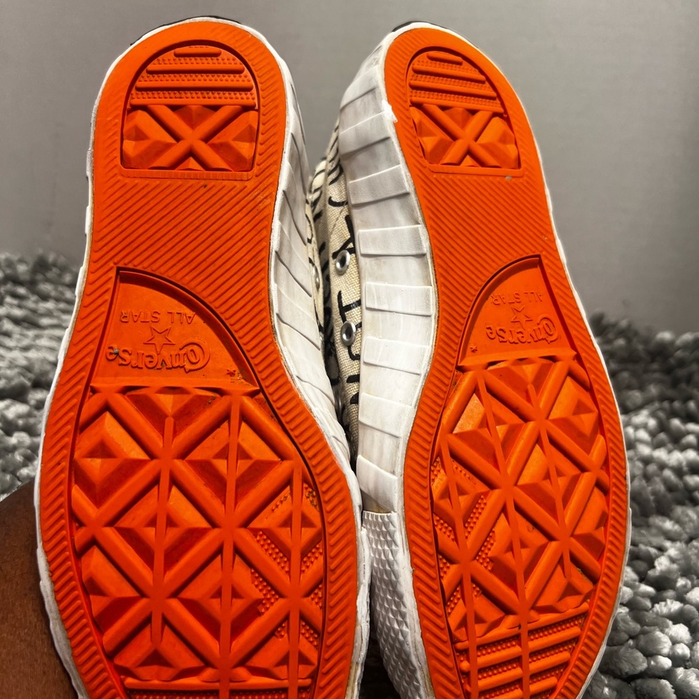 Converse Kids Sneakers in Cream and Orange - Picture 5 of 5